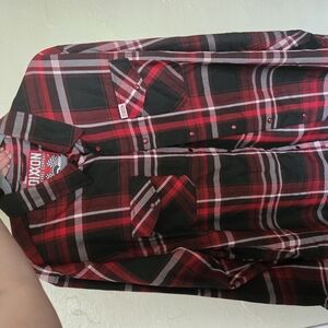 Men's Red Plaid Shirt